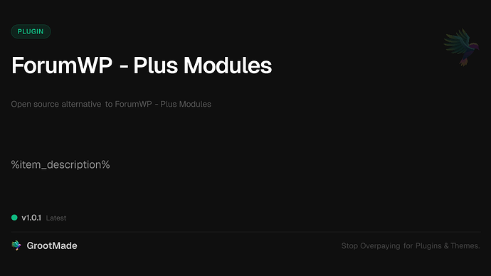 ForumWP - Plus Modules