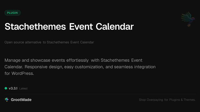 Stachethemes Event Calendar