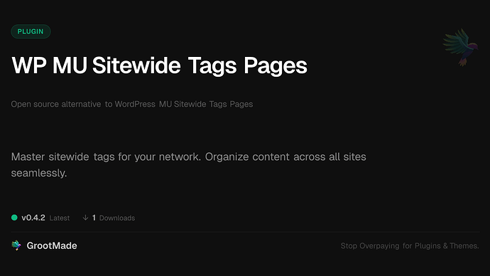 WP MU Sitewide Tags Pages