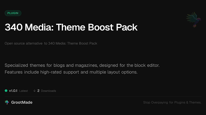 340 Media: Theme Boost Pack