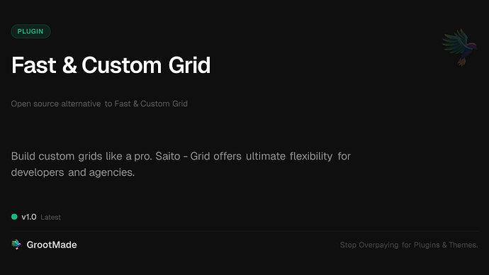 Fast & Custom Grid