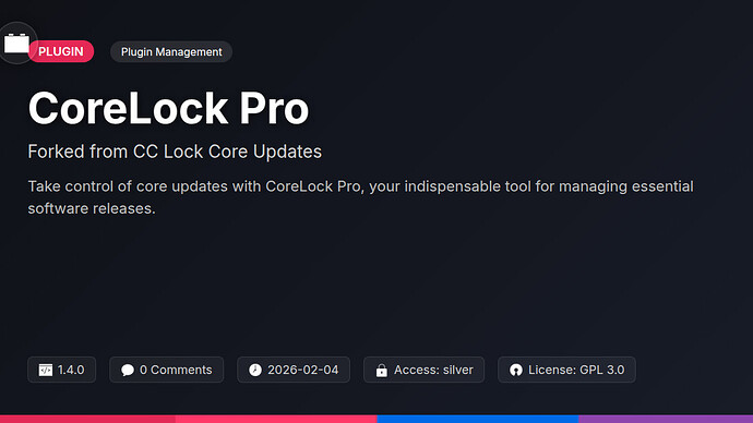 CC Lock Core Updates