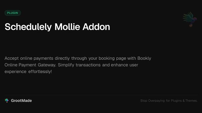 Schedulely Mollie Addon