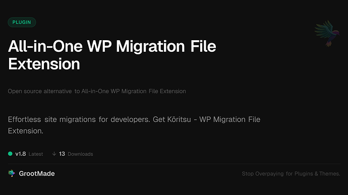 All-in-One WP Migration File Extension