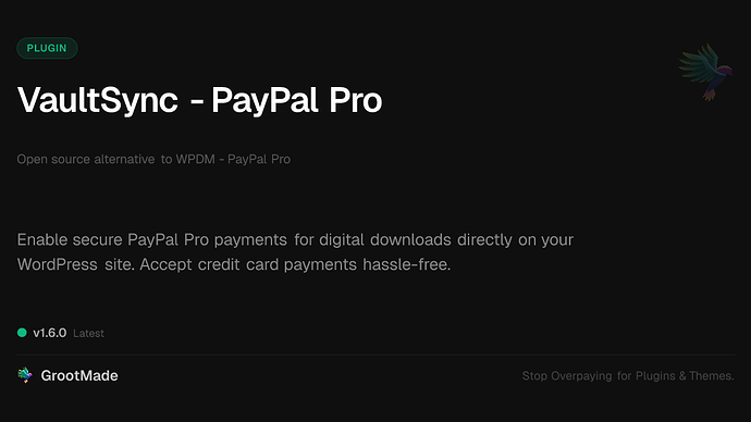 VaultSync - PayPal Pro