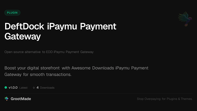 DeftDock iPaymu Payment Gateway