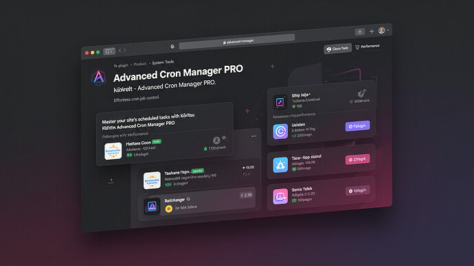 Advanced Cron Manager PRO