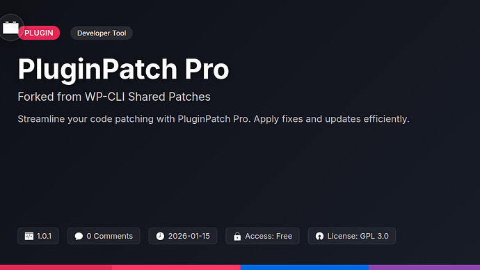 WP-CLI Shared Patches