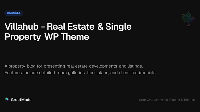 Villahub - Real Estate & Single Property WP Theme