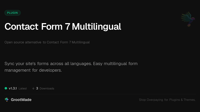 Contact Form 7 Multilingual