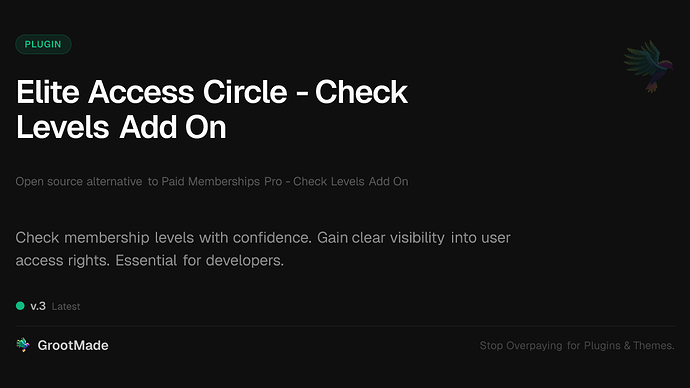 Elite Access Circle - Check Levels Add On