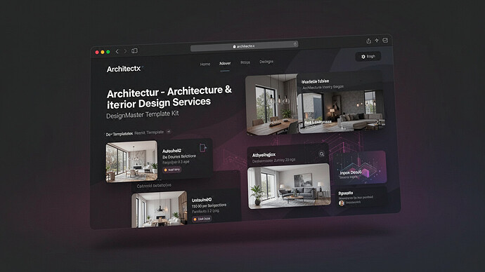 Architectx - Architecture & Interior Design Services DesignMaster Template Kit