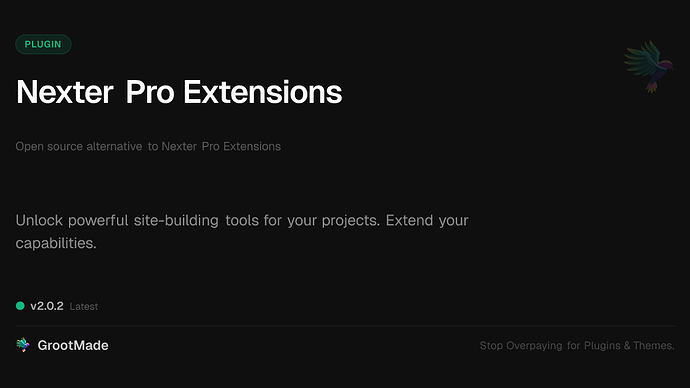 Nexter Pro Extensions