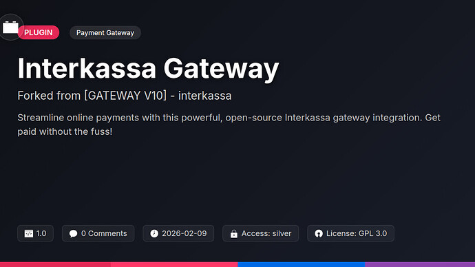 [GATEWAY V10] - interkassa