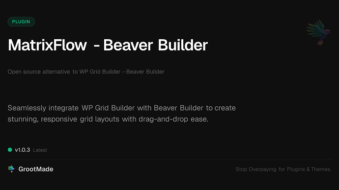 MatrixFlow - Beaver Builder