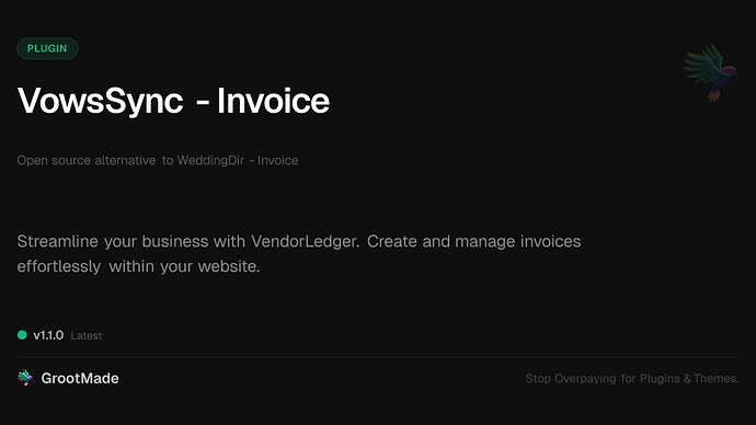 VowsSync - Invoice