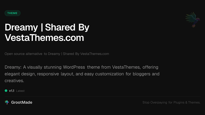 Dreamy | Shared By VestaThemes.com