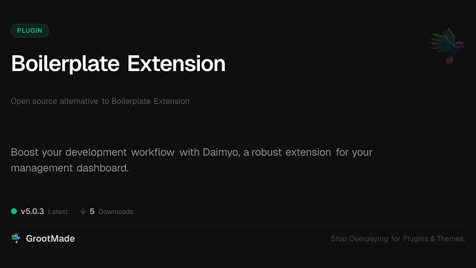 Boilerplate Extension