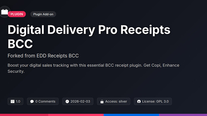 DeftDock Receipts BCC