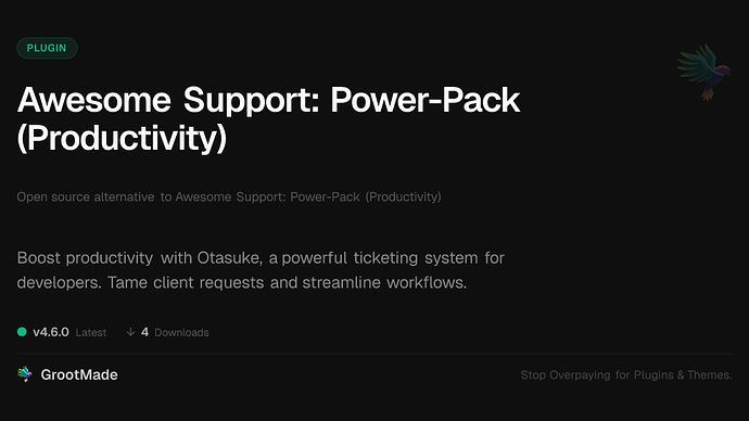 Awesome Support: Power-Pack (Productivity)