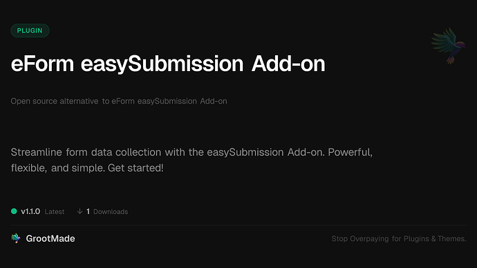eForm easySubmission Add-on