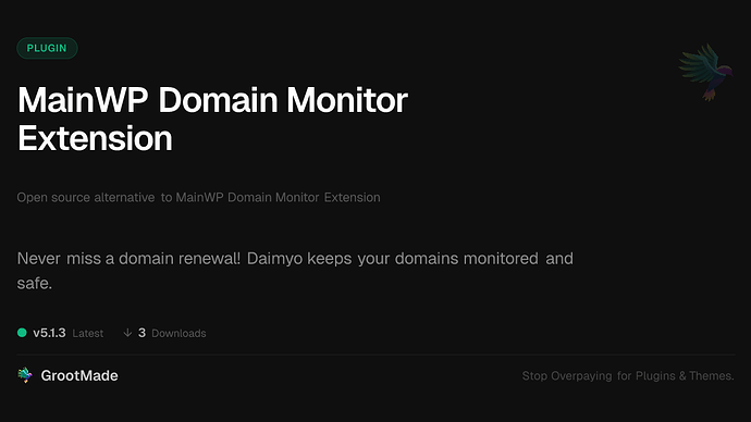 MainWP Domain Monitor Extension