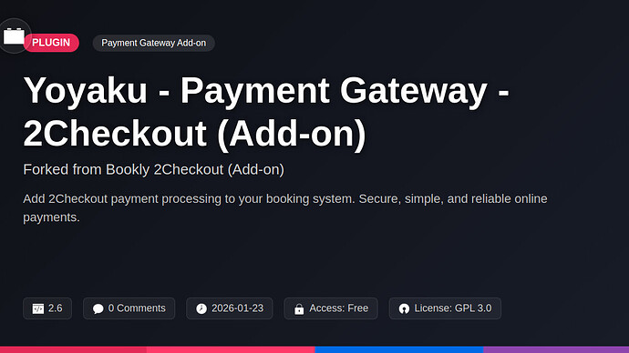 Bookly 2Checkout (Add-on)