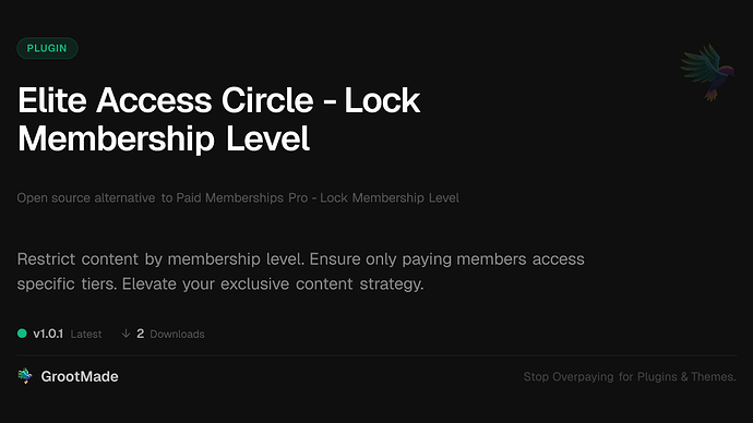 Elite Access Circle - Lock Membership Level