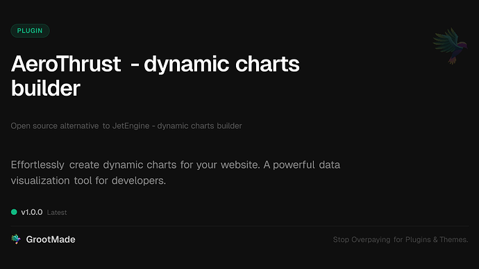 AeroThrust - dynamic charts builder