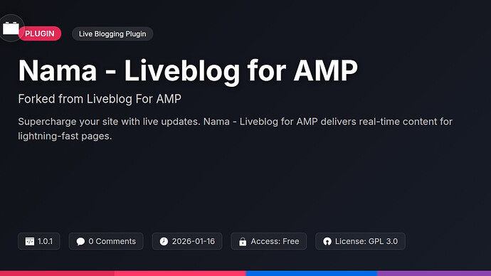Liveblog For AMP