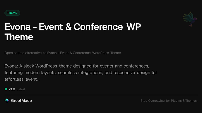 Evona - Event & Conference WP Theme
