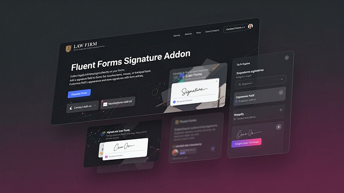 Fluent Forms Signature Addon