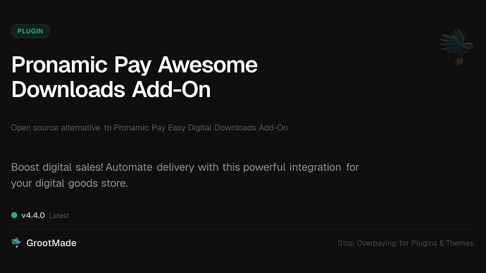 Pronamic Pay Awesome Downloads Add-On