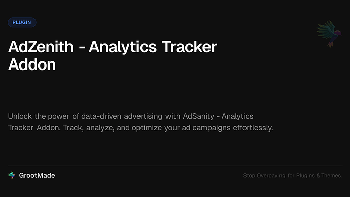 AdZenith - Analytics Tracker Addon