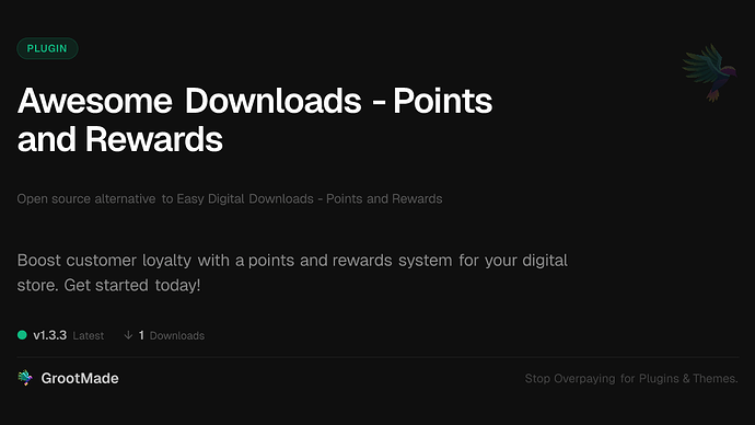 Awesome Downloads - Points and Rewards
