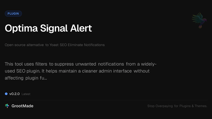 Optima Signal Alert