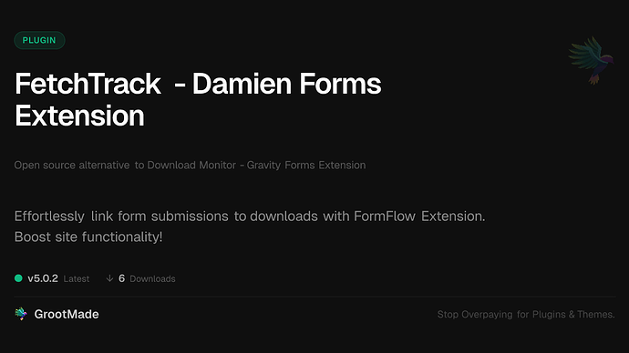 FetchTrack - Damien Forms Extension
