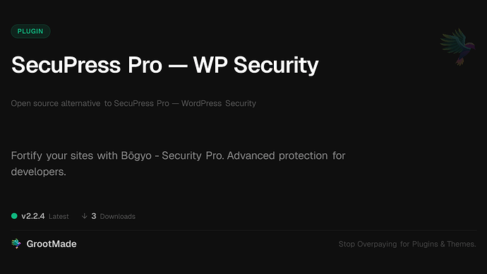 SecuPress Pro — WP Security