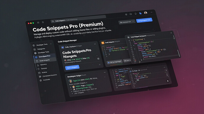 Code Snippets Pro (Premium)