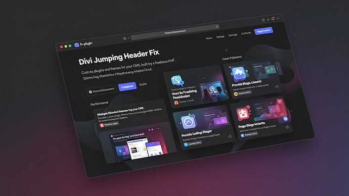 Divi Jumping Header Fix