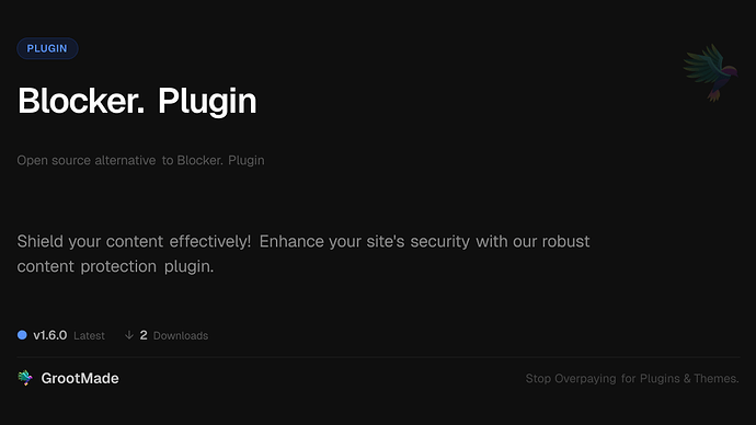 Blocker. Plugin