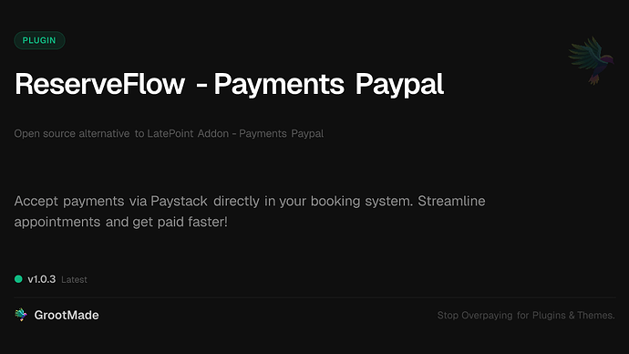 ReserveFlow - Payments Paypal
