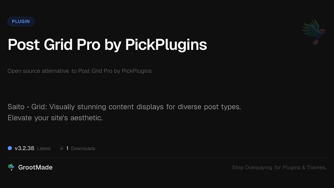 Post Grid Pro by PickPlugins