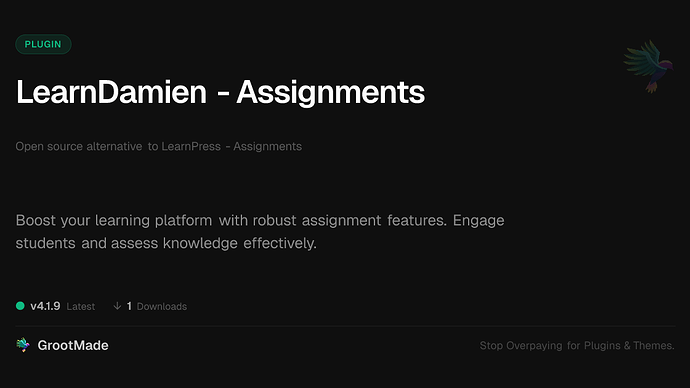 LearnDamien - Assignments