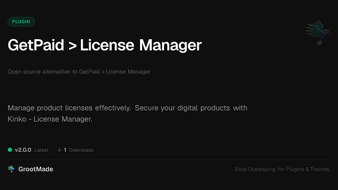 GetPaid > License Manager