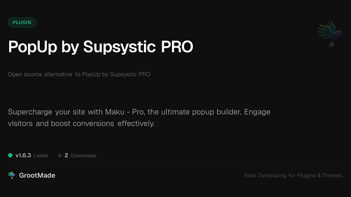 PopUp by Supsystic PRO