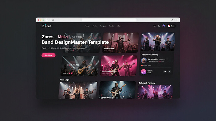 Zares - Music Band DesignMaster Template