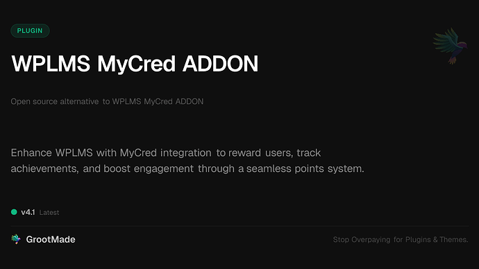 WPLMS MyCred ADDON