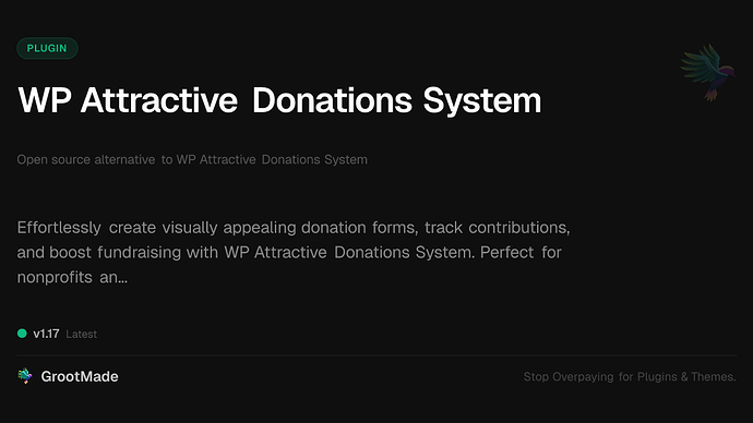 WP Attractive Donations System