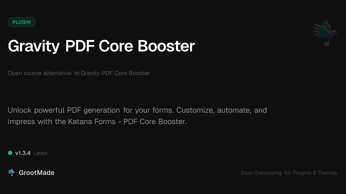 Gravity PDF Core Booster